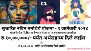 सुधारित नविन मनोधैर्य योजना - १ जानेवारी २०२४