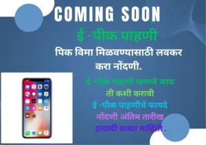 ई -पीक पाहणी